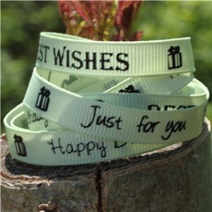 Sentiment Birthday Ribbon - Lime Juice